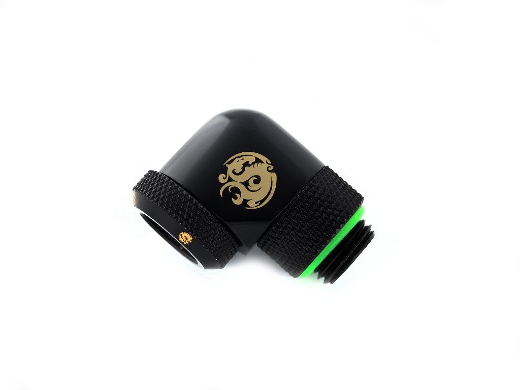 Bitspower Liquid Coolant Reservoir (90mm, Black, 1/4" Fittings)