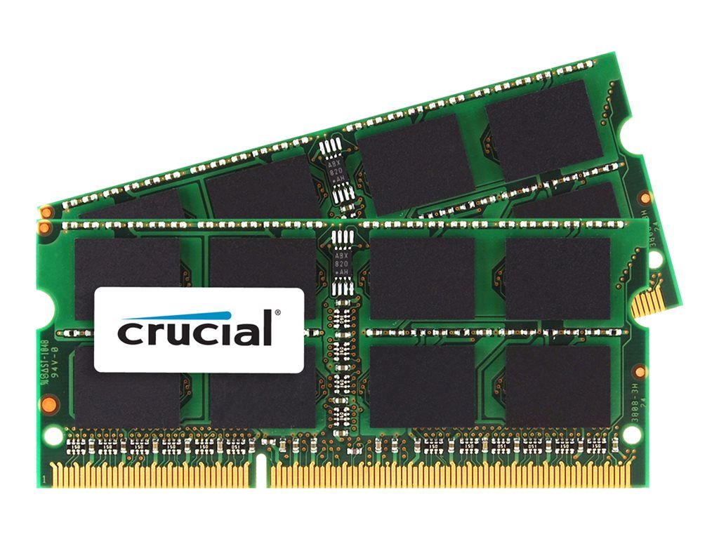 Micron Technology - DDR3L 8GB Kit (2x4GB) SO DIMM 204-pin - 1866MHz/PC3L-14900 - CL13 - 1.35V - Buffered - Non ECC
