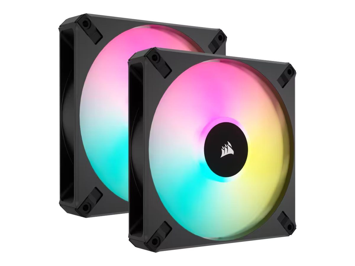 Corsair iCUE AF140 RGB Elite - Ventilateur de châssis haute performance de 140 mm (paquet de 2)