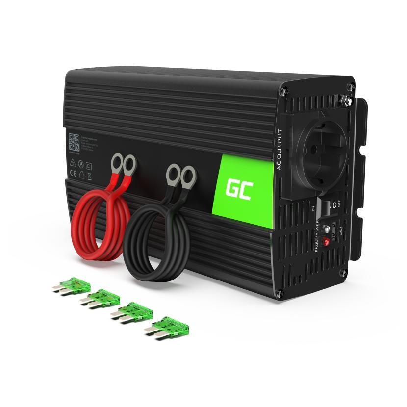 Green Cell 1000W Outdoor Power Adapter & Inverter, Black