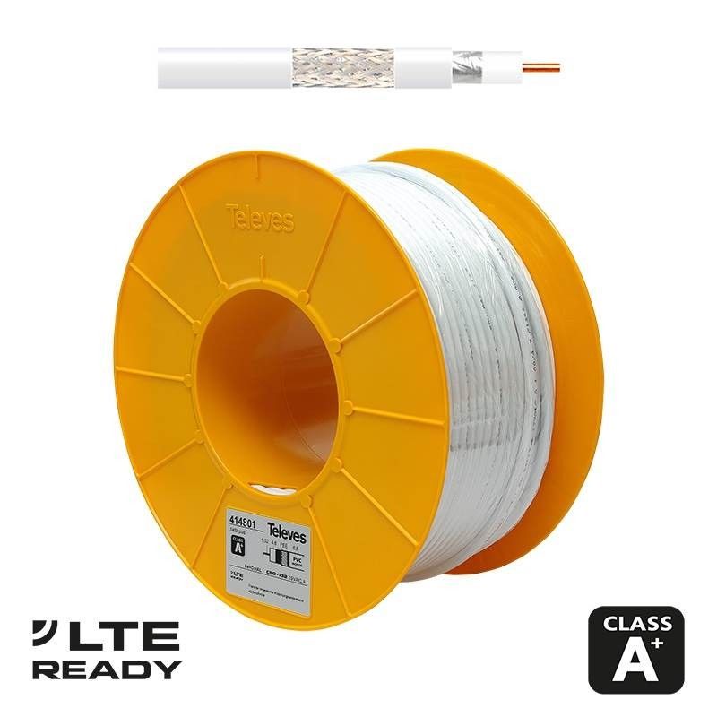 Televes SK6Fplus 100m Coaxial Cable - White