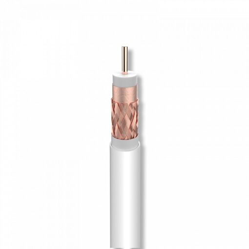 Câble coaxial Televes T100plus - 100 m, Blanc (DCA)