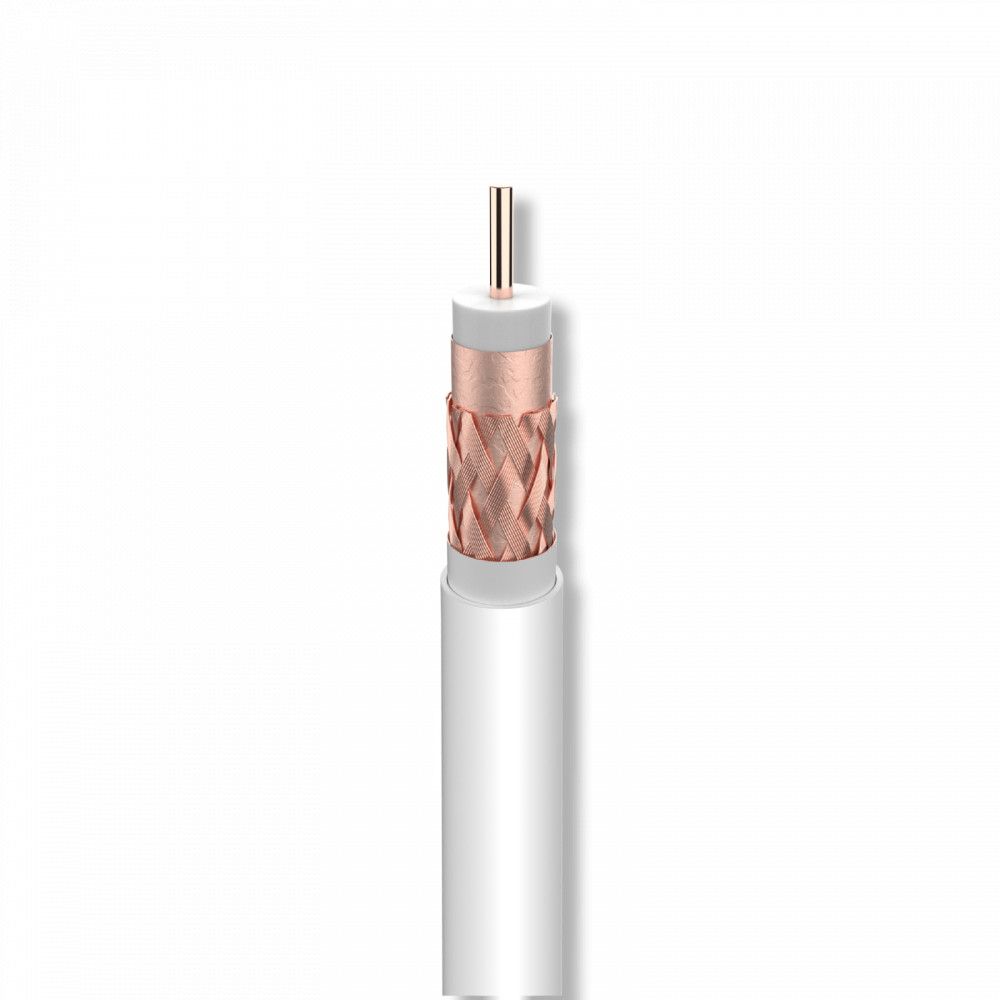 Televes T100plus Coaxial Cable - 100m, White (DCA)