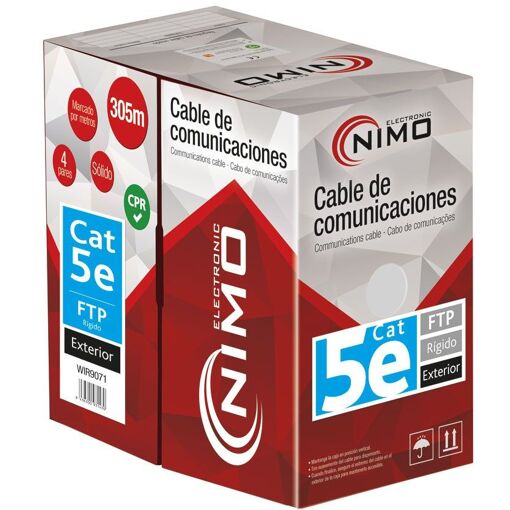 Cable externo rígido Nimo Cat5e de 305 m
