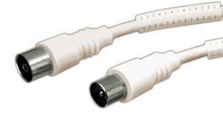 Connecteur d'antenne femelle-mâle moulé par injection Electro DH 7 m blanc 8430552129461