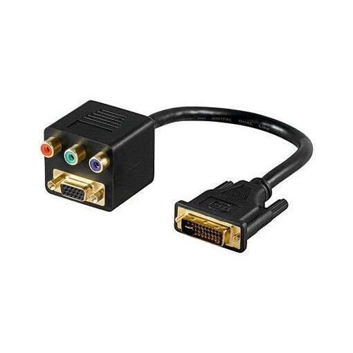 Câble Goobay DVI vers VGA et RGB