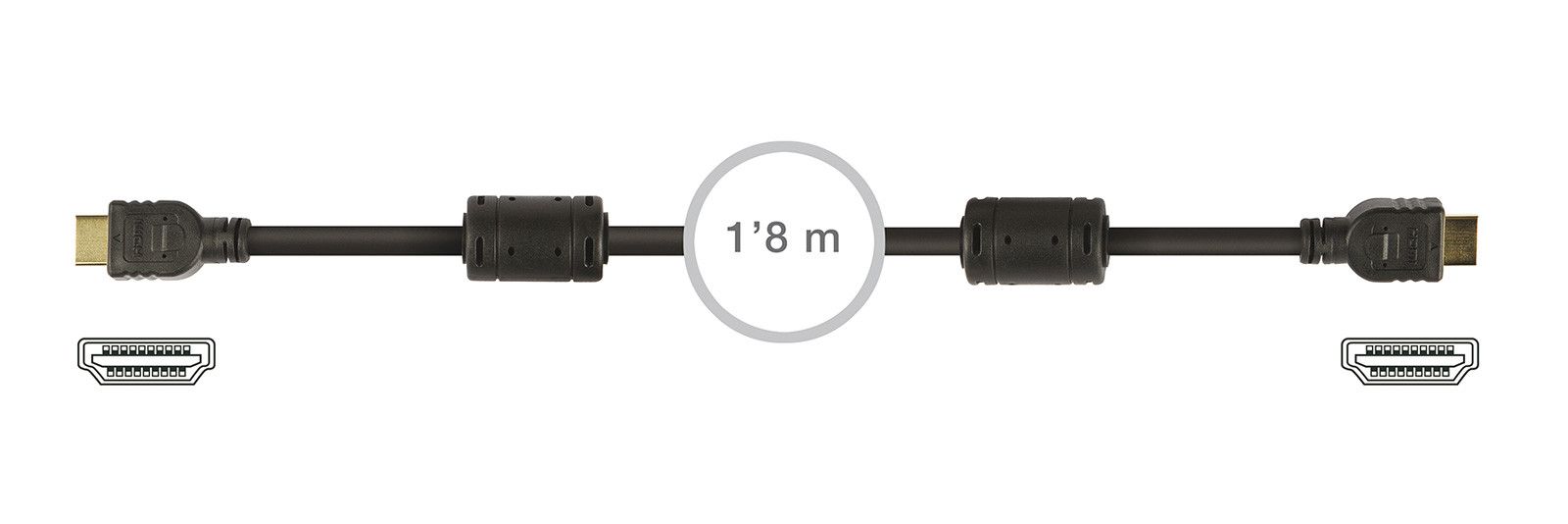 FONESTAR 4K HDMI Cable 60Hz, 1.8m (7908)