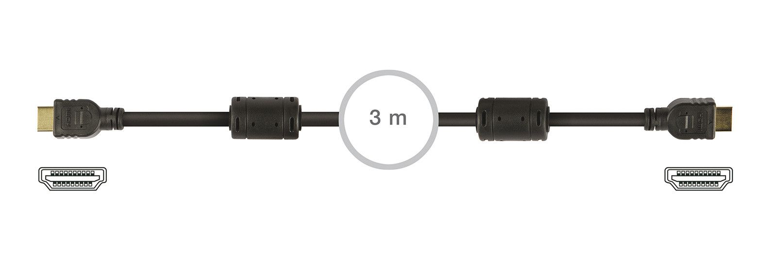 FONESTAR 4K 60Hz HDMI Cable, 3m (7908-3)