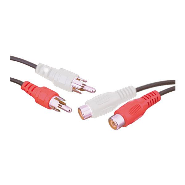 Cable de audio Electro DH 2 macho a 2 hembra RCA, 2 metros