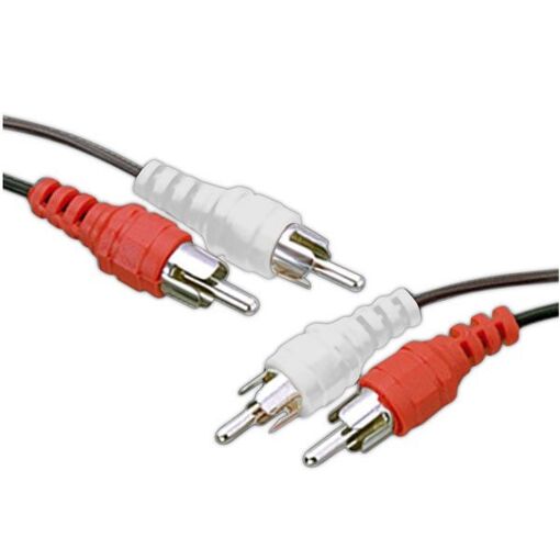 Câble audio Electro DH 37.010/10 8430552102686, 2 entrées RCA mâle à 2 sorties RCA mâle, 10 m