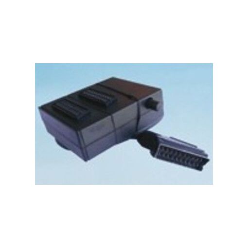Adaptateur câble EURO Mascul à 2 Femelles avec interrupteur Silver Electronics