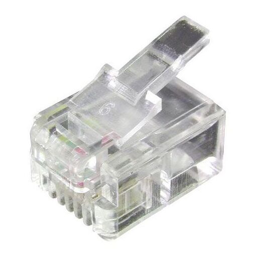 Conectores RJ11 4P4C Equip 100 unidades