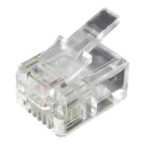 Equip 100-Pack RJ11 4P4C Connectors