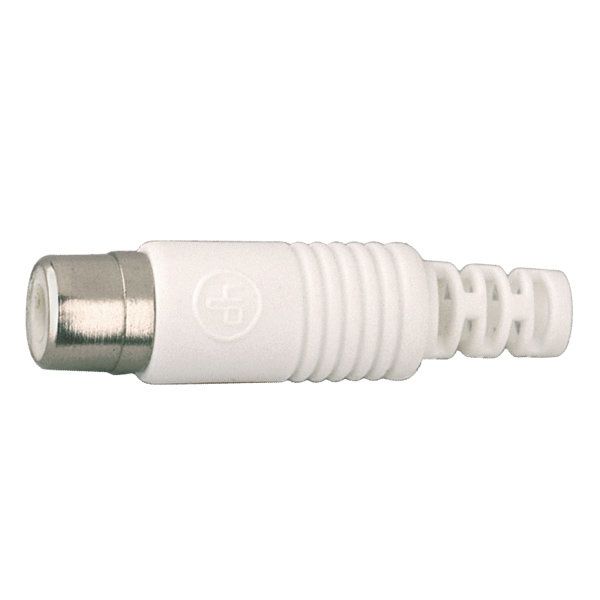 Electro DH Coaxial RCA Female Connector for RG58 Cable - Red