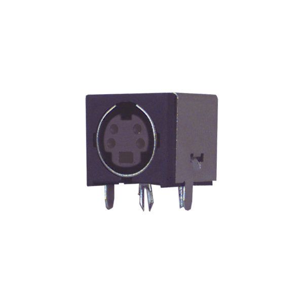 Electro DH 4-Sided Shielded Mini-DIN Female Connector for Printed Circuit Boards (PCB) - 10.635/6