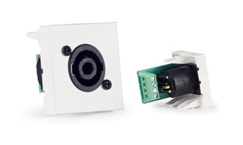 FoneStar Speakon Female Module for Boxes, with Connection Panel and Screw Terminals, Conference Room Ready