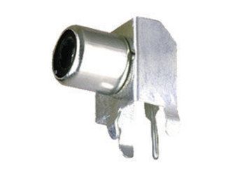 Electro DH Coaxial RCA Female Angle Adapter, Red