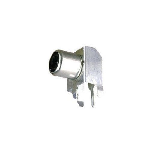 Adaptateur femelle coaxial Electro DH angulaire, Noir