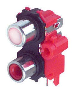 Electro DH Coaxial Double-Base RCA Female Connector (10.560/2)