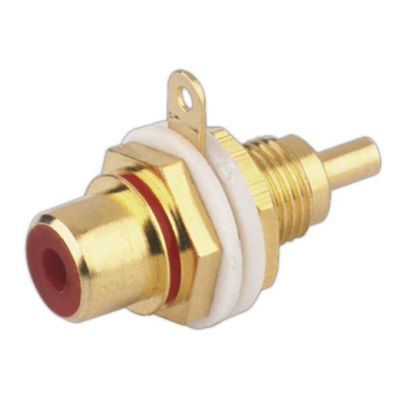 Electro DH Coaxial Base - Female RCA, Red