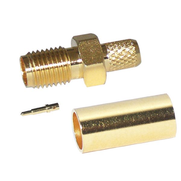 Electro DH Inverted SMA Male Connector, RG174 Solder 20.201/174