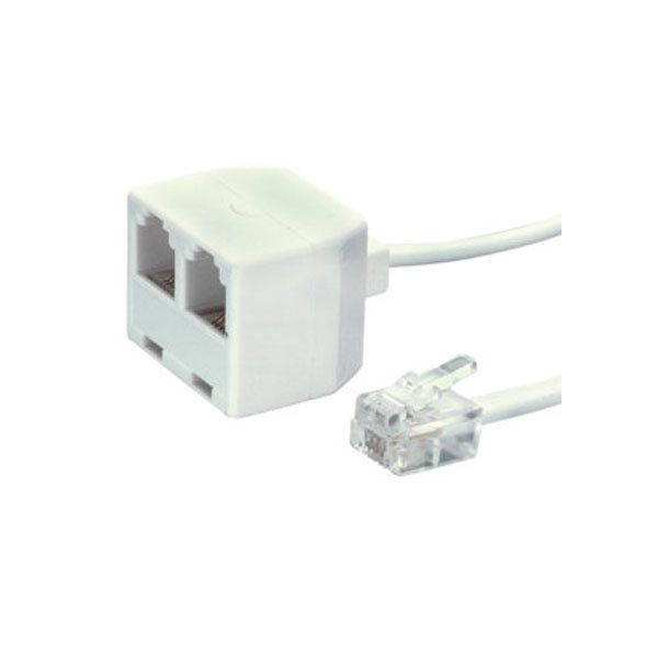 Electro DH Dual Female to Male Telephone Distributor, 6 Positions, 4 Broaches, 2.1m