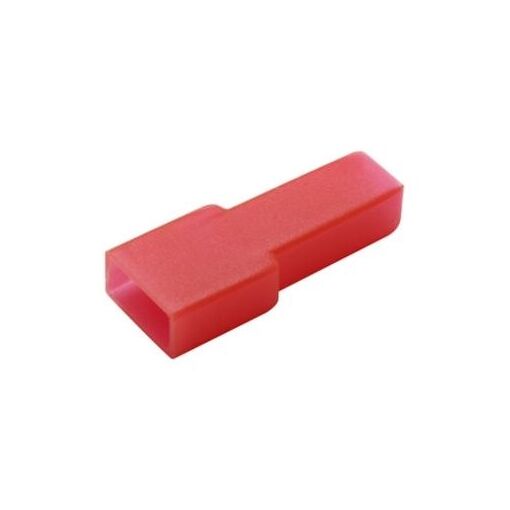 Electro DH Faston Terminal Covers, Red, 100 Pack (6.35mm)