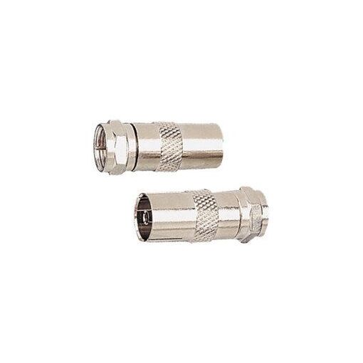 Adaptateur mâle F Electro DH pour télévision féminine