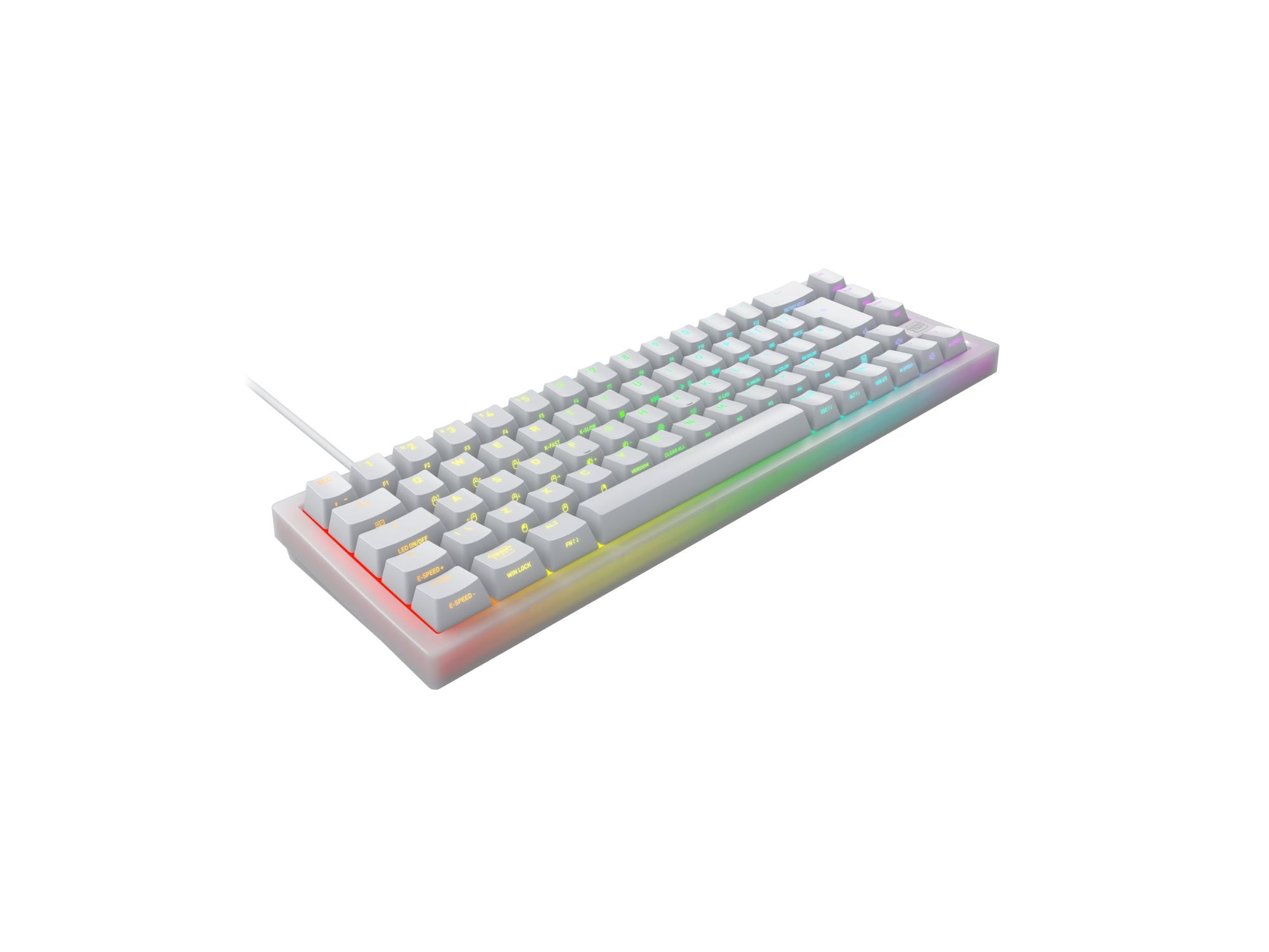 Cherry K5V2 Compact Mechanical Keyboard with Cherry MX2A Red Switches - White
