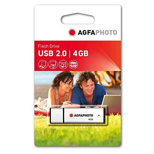 Unidad USB Agfa 2.0 Plata de 4 GB