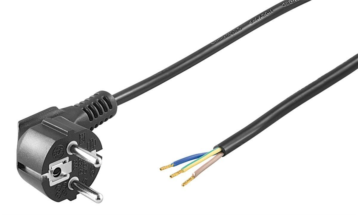Goobay SCHUKO Power Cable 3x0.75mm 1.5m Black