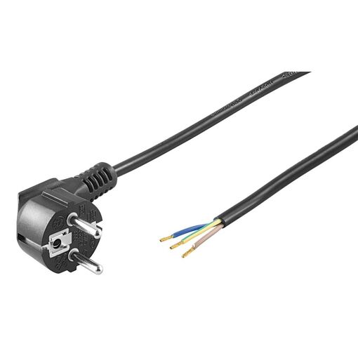 Cable de alimentación Goobay SCHUKO 3x0,75mm 1,5mts Negro