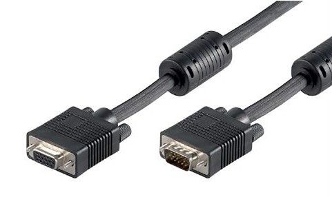 Netlock 20ft VGA Monitor Cable Male-Female Ferrite