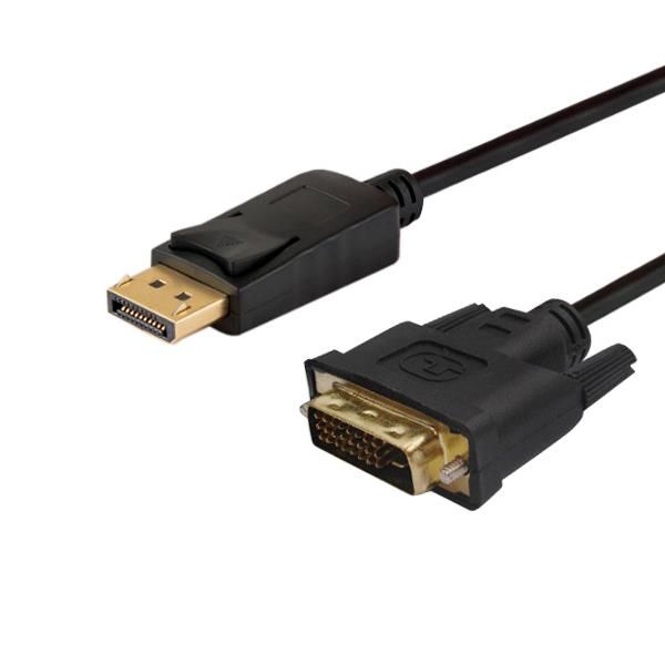 SAVIO DVI DisplayPort Cable, 3, Black (CL-122)