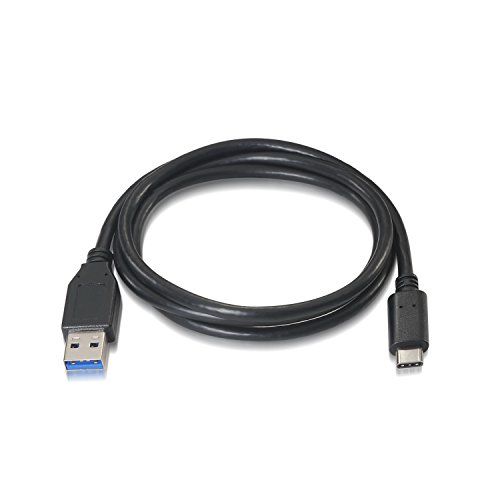 AISENS A107-0060 - USB 3.1 Cable (10 Gbps, 3A, 1m, for Smartphone and Tablet) Black
