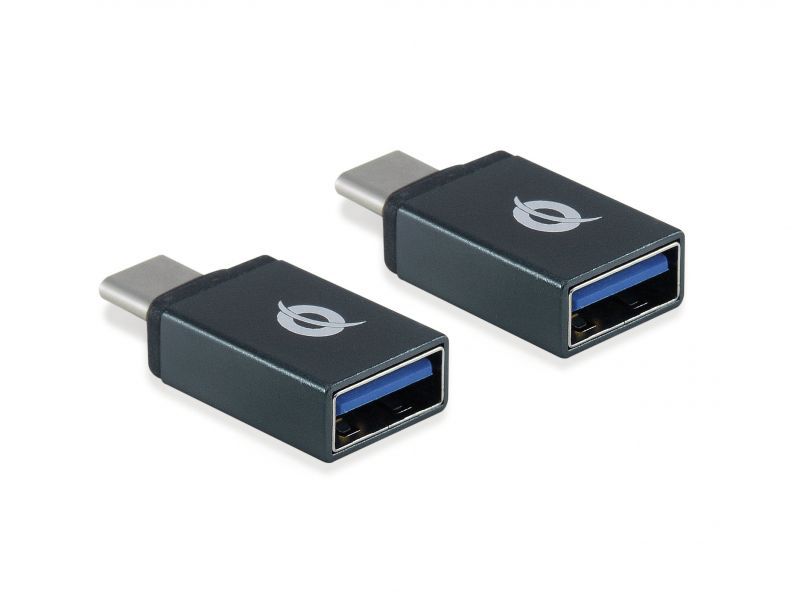 Conceptronic USB-C 3.1 Male to USB 3.0 Type A Female OTG Adapter (5GB/s) - 2 Pack