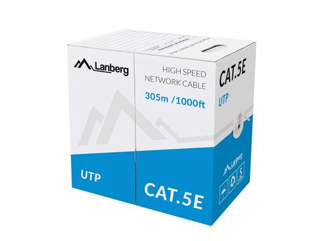 Lanberg Cat. 5E UTP Network Cable, 305m, Grey