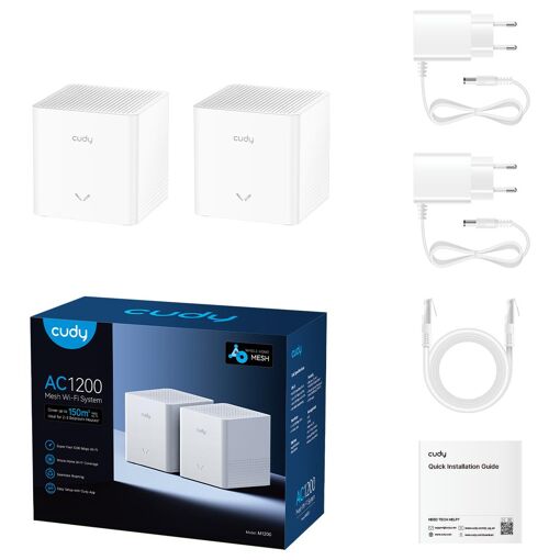 Système Cudy M1200 Maillé Wi-Fi (Bande Double)