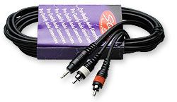 Cable Stagg de 3M Mini Jack a 2 RCA Machos