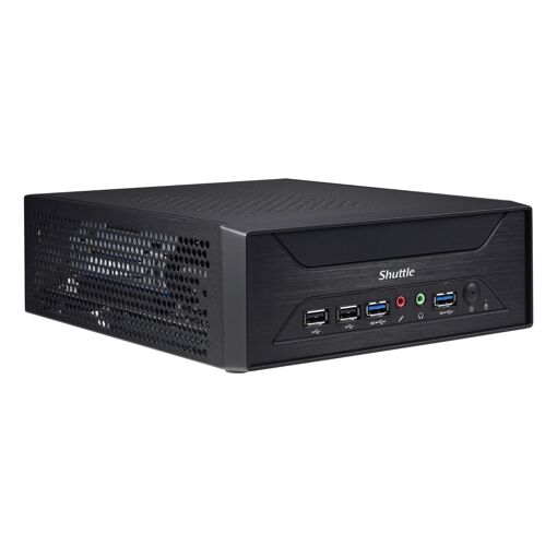 Shuttle XH510G - S1200 PC sin caja, chipset Intel H510, 1x Puerto DisplayPort, 1x HDMI, 1x PCI-E 16x, 1x LAN, 1x Ranura 2.5", 2x Slots M.2, funcionamiento continuo 24/7