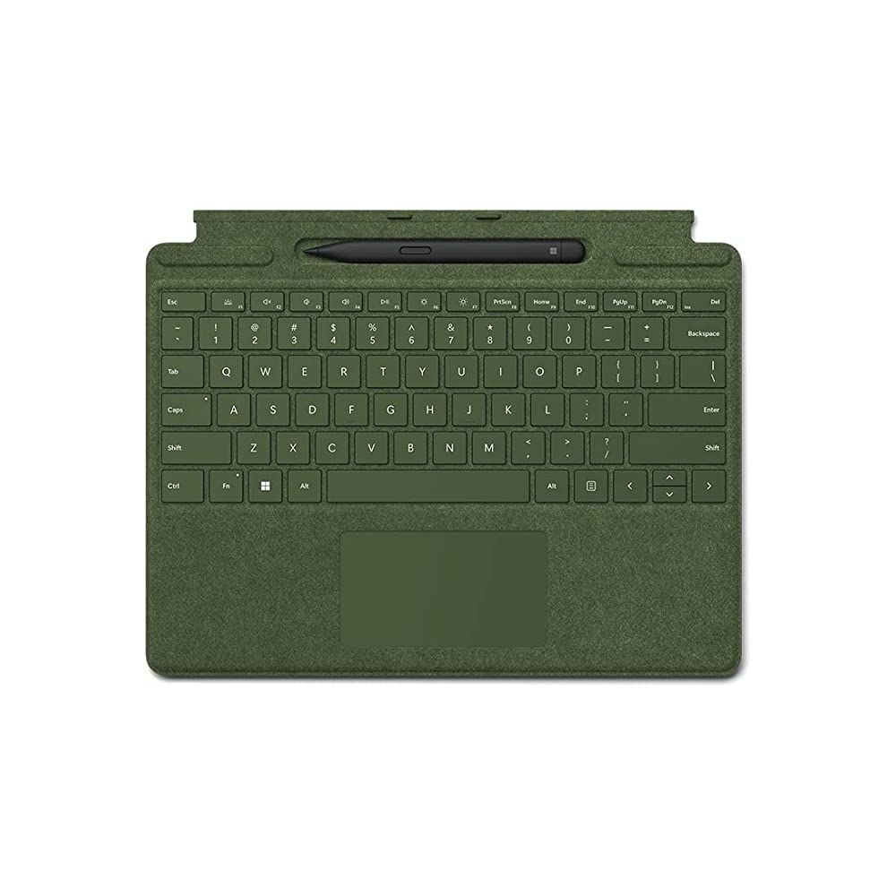 Teclado Microsoft Signature para Surface Pro - Teclado - con panel táctil, acelerómetro, bandeja de almacenamiento y carga para Slim Pen 2 - Español - negro - con Slim Pen 2 - para...