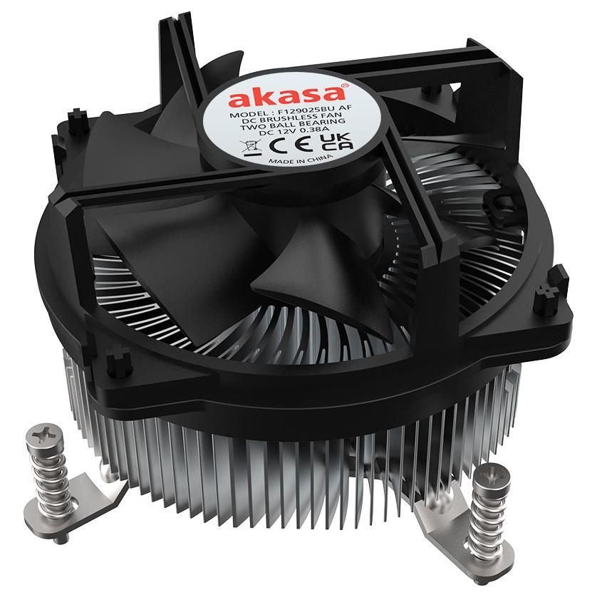 Akasa LGA1700 CPU Cooler Hybrid 9cm Aluminum, Black
