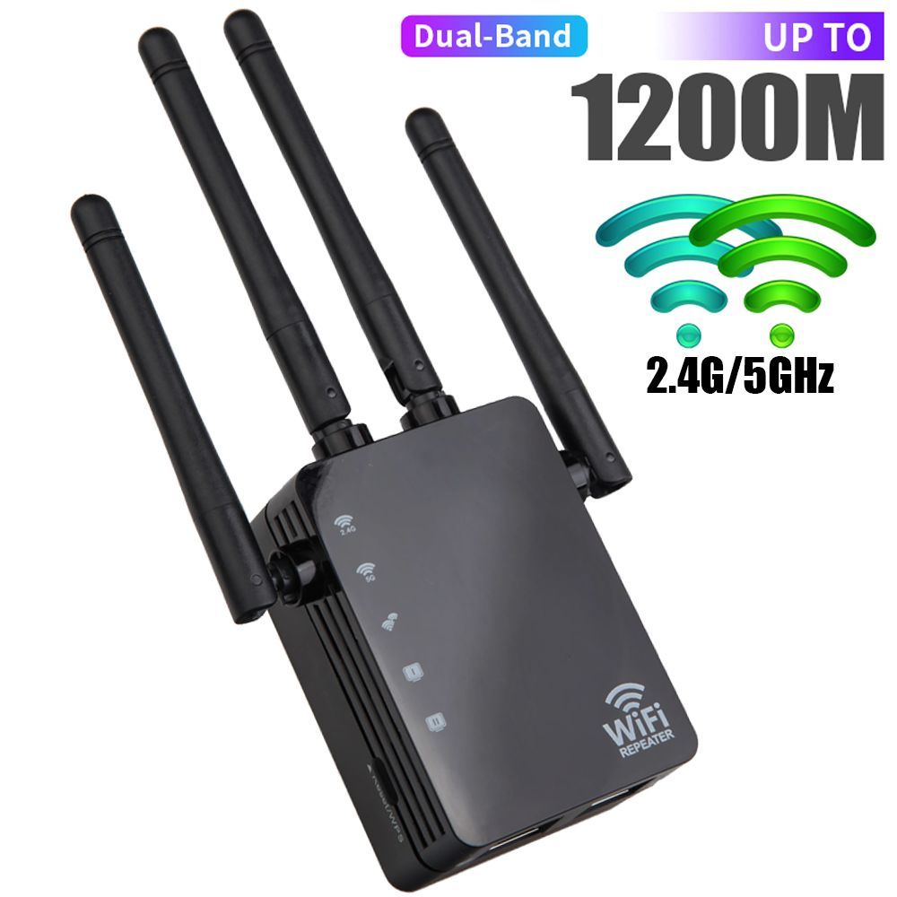 E.F.Connection WiFi Repeater - 1200Mbps Dual Band Amplifier