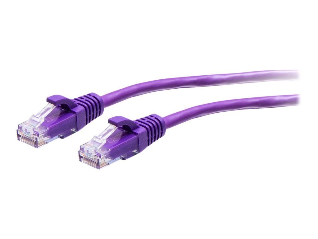 C2G 10ft Cat6a Snagless Ethernet Patch Cable - Purple