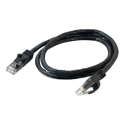 Câble de raccordement C2G Cat6 boutonné - 2 m, UTP, RJ-45 (M) vers RJ-45 (M), Noir