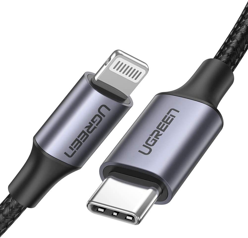 Ugreen Lightning to USB-C Cable, 3A PD, 2m