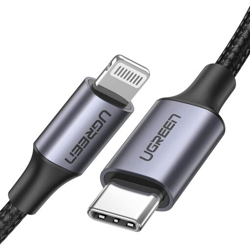 Cable Ugreen Lightning a USB-C, 3A PD, 2m