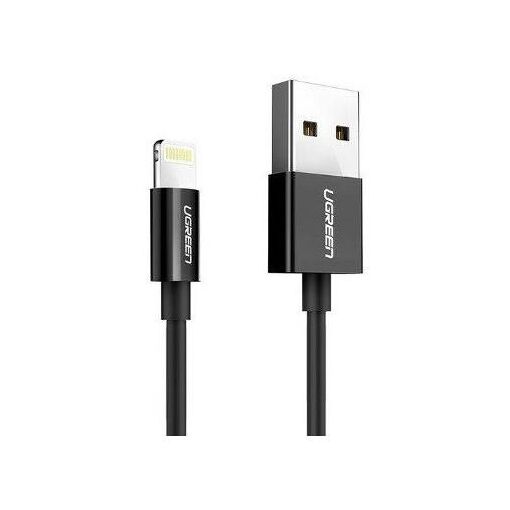 Ugreen 80822 US155 USB-C to Lightning Cable, Black, 1m