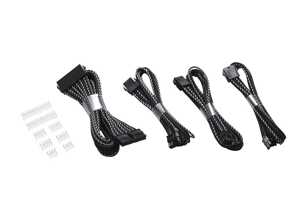Phanteks 500mm Extension Cable Set, X-Pattern - Black/Silver