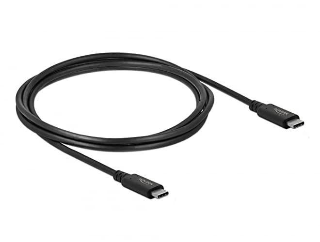 Delock USB-C Cable 20Gbps 2m Black (86980)